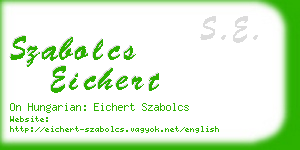 szabolcs eichert business card